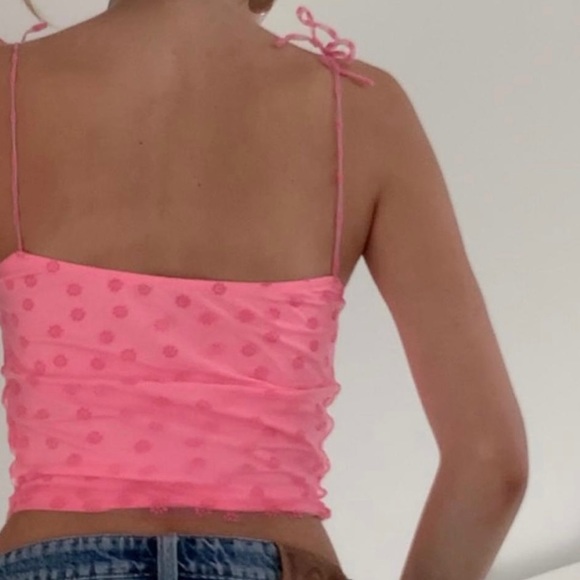 🩷Delia’s Flower Tie Tank - hot pink 🩷 - Picture 2 of 6